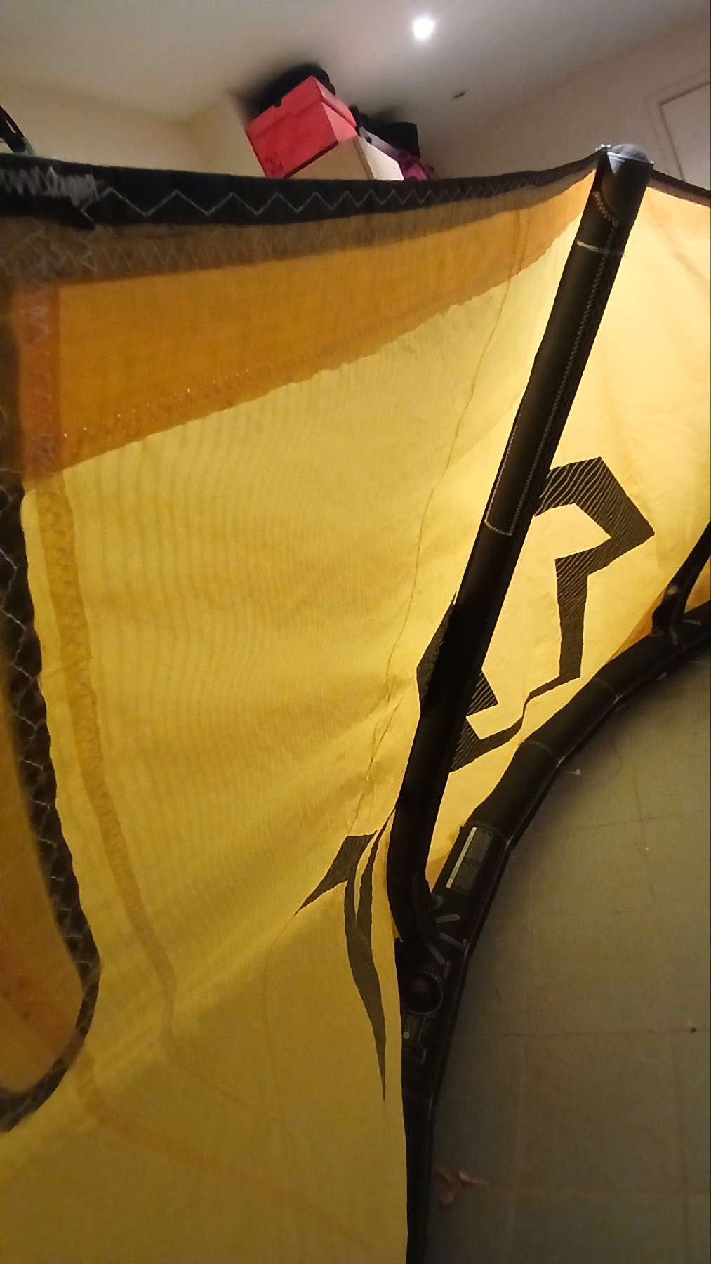 Carbon cloth and epoxy stock in the workshop